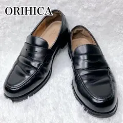 ORIHICA オリヒカ レザーローファー 黒 ビジネスシューズ 就活 通勤のサムネイル