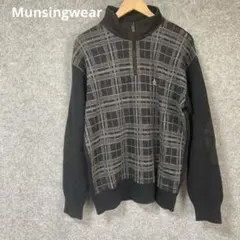 GrandSlam Munsingwearチェック柄ハイネックニットセーターのサムネイル