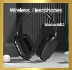 P9Pro Maxワイヤレスヘッドホン 黒 Bluetooth ヘッドセット