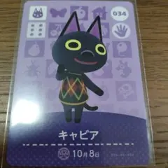 あつまれどうぶつの森　amiiboカード　キャビア