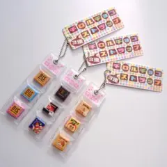 チロルチョコ ミニチュア 3連ストラップ キーホルダー 3個セット