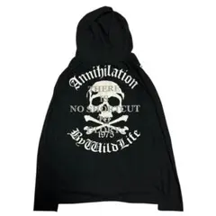 00s skull cross hoodie Y2K お兄系 ギャル男 lgb