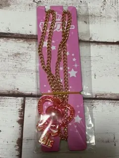 セボンスター ペンダント ネックレス 鍵　ハート　赤