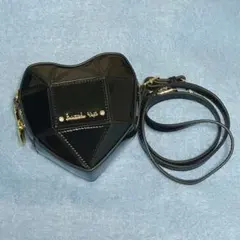 Samantha Vega ハート型ショルダーバッグ ブラック サマンサベガ