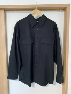 UNIQLO U ワークオーバーサイズシャツ Lサイズ ブラック 黒