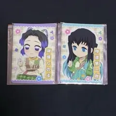 鬼滅の刃　ハンドメイドクラブ　ランダムパッチワーク風カード　蜜璃　しのぶ