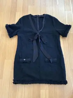 ZARA WOMAN ブラック チュニック 半袖のサムネイル