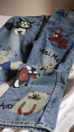 ペイントデニム デニム