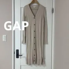 ✨️GAP✨️ロングカーディガン ベージュ 長袖 【Sサイズ】
