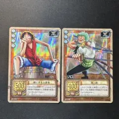 旧ワンピース カード 2枚セット ルフィ&エース ゾロ&ミホーク 旧ワンピース カード 2枚セット ルフィ&エース ゾロ&ミホーク - メルカリ