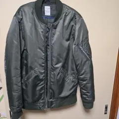BACK NUMBER MA-1ジャケット XL オリーブグリーン