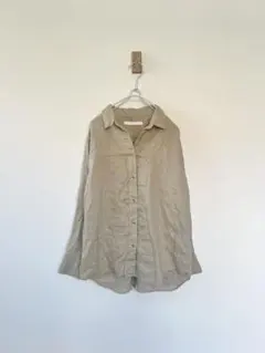 25SS】Spick&Span リネン カシュクール ビッグシャツ ストライプ