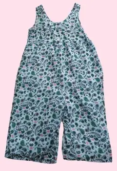 ペイズリー柄サロペット