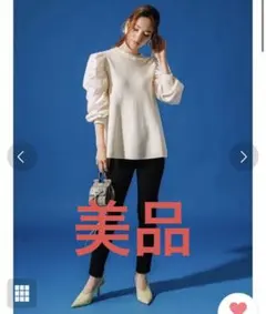 美品⭐︎ バッグリボンニットプルオーバーのサムネイル