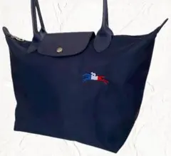 【新品】ロンシャン LONGCHAMP トートバッグ 三色馬刺繍　コンパクト
