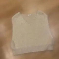 ベスト　ファー　アイボリー