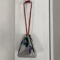 花柄三角形和装用バッグ