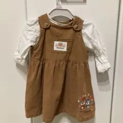 アンパンマン　ジャンパースカート petit main ブラウスセット 80cm