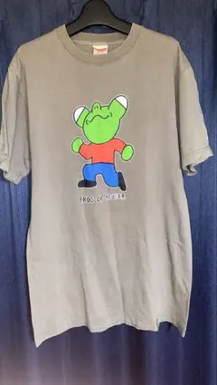 みうらじゅん　FROG OF 飛出注意 プリント Tシャツ