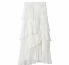 snidel Sustainableプリーツティアードスカート