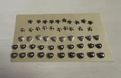 ネイルパーツ　Y2K シルバー　星　ハート　まとめ