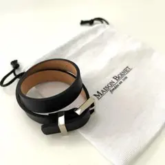 MAISON BOINET メゾンボワネ レザーバングル ブレスレット ブラックのサムネイル