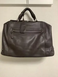 アルフレッドバニスター レザー ボストンバッグ ブラウン - メルカリ