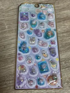 ストーンつき　メロウアクアリウム もぐにゃん シール ステッカー 新品