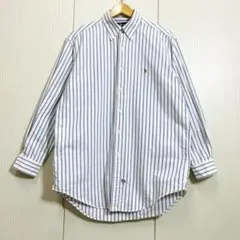 90s RALPH LAUREN ストライプ オックスフォード BDシャツ