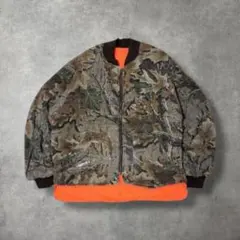 リアルツリーカモ柄アウター古着ブルゾンミリタリーキルティング迷彩M1