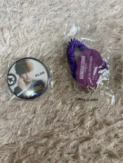 GENERATIONS 白濱亜嵐　コイルチェーン　フォト缶バッジ　セット