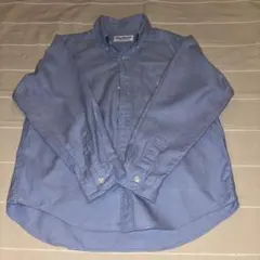 MIKI HOUSE 水色ボタンダウンシャツ 120