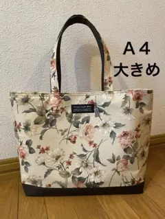 ヴィンテージ ローズ　ハンドメイド　トートバッグ　ショルダーバッグ