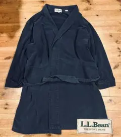 ガウン 古着 80s L.L.Bean エルエルビーン 紺 USA製 XLのサムネイル