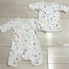 ホットビスケッツ　ベビー肌着2点セット60