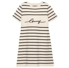 eimy istoireクラシックボーダーニットミニワンピース（BEIGE）