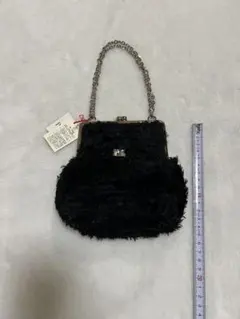 Private Label 黒ファーバッグ　未使用