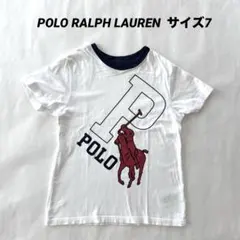 使用感あり！ポロラルフローレン　ビッグポニープリント　Tシャツ　サイズ7