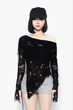 THEREDTHREAD S knit fit top cocoon