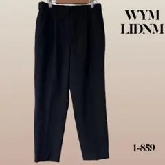 WYM LIDNM テーパードアンクルスラックス ブラック メンズSサイズのサムネイル