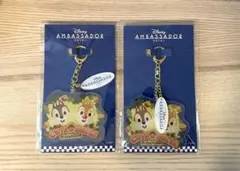 ディズニー チップとデール アクリルキーホルダー 2個セット