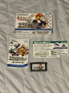 マリオカートアドバンス　ゲームボーイアドバンス　ソフト・空箱・説明書のサムネイル