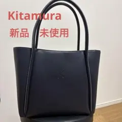 キタムラ・短時間使用！ ハンドバッグ Y-1497 ブラックレザー - メルカリ