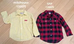 miki HOUSE GAP100サイズ シャツ　2枚