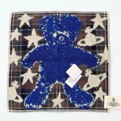 Vivianne Westwood タオルハンカチ ベア チェック グレー 新