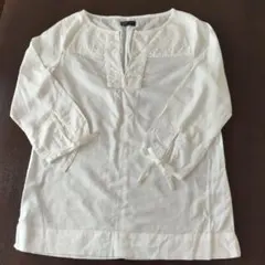 GAP ホワイト 刺繍 長袖 ブラウス XS（M）のサムネイル