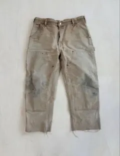し*—様 ゴールデンサイズ‼️ USA製 Carhartt ダブルニー 34x3 - メルカリ