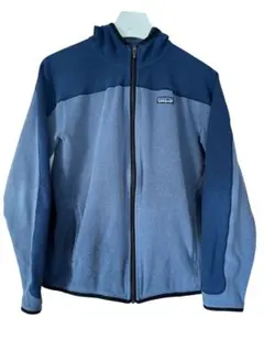 Patagonia フリースパーカー　M ネイビー　グレー