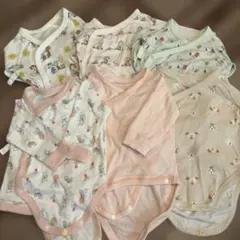 美品　ユニクロ　前開きロンパース　60 新生児　まとめ売り