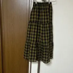 新品！サマンサモスモス　柄アソートスカート　ティアードスカート　チェックスカート